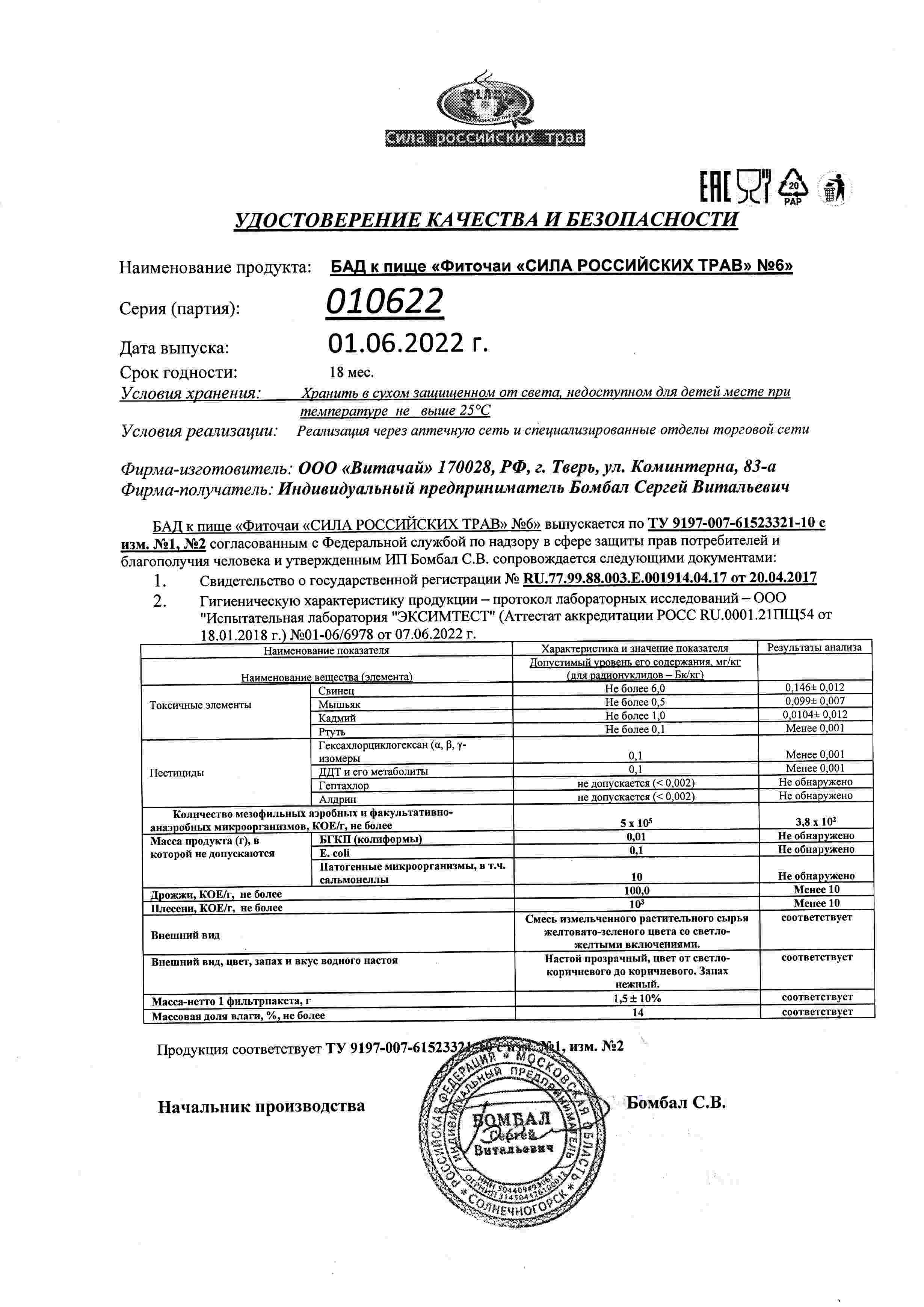 Паспорт №062022